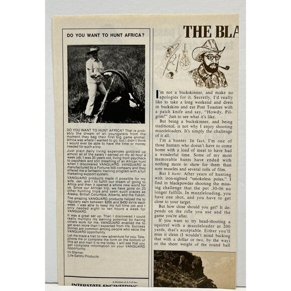 Call'n Duck Calls Print Ad Vintage 1980 Hunting Black Magic Cassette Instruction - Picture 3 of 6